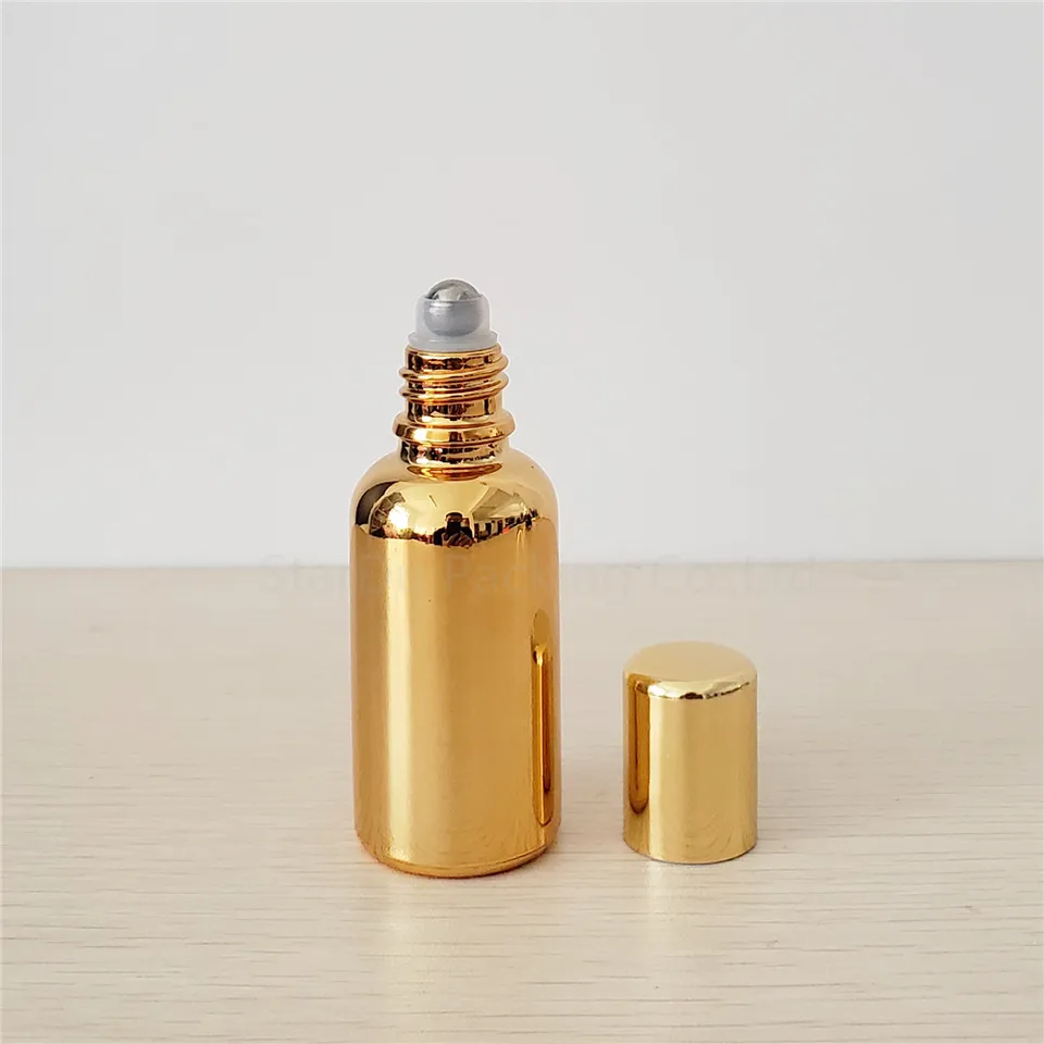 10ks 10 ml 15 ml 20 ml 30 ml 50 ml 100 ml zlata na fľaši pre éterické oleje doplňujúce parfumové fľašové nádoby
