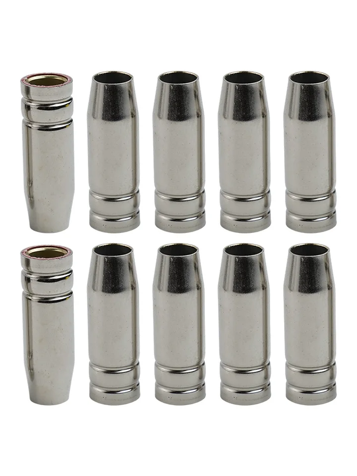 10ks 12/18 mm 15AK MB15 MIG MAG Zváranie KONICKÁ KONICKÁ DYZZA Šálka ​​plynovej trysky KONICKÁ Dýza/Ochranná šálka/plynová dýza