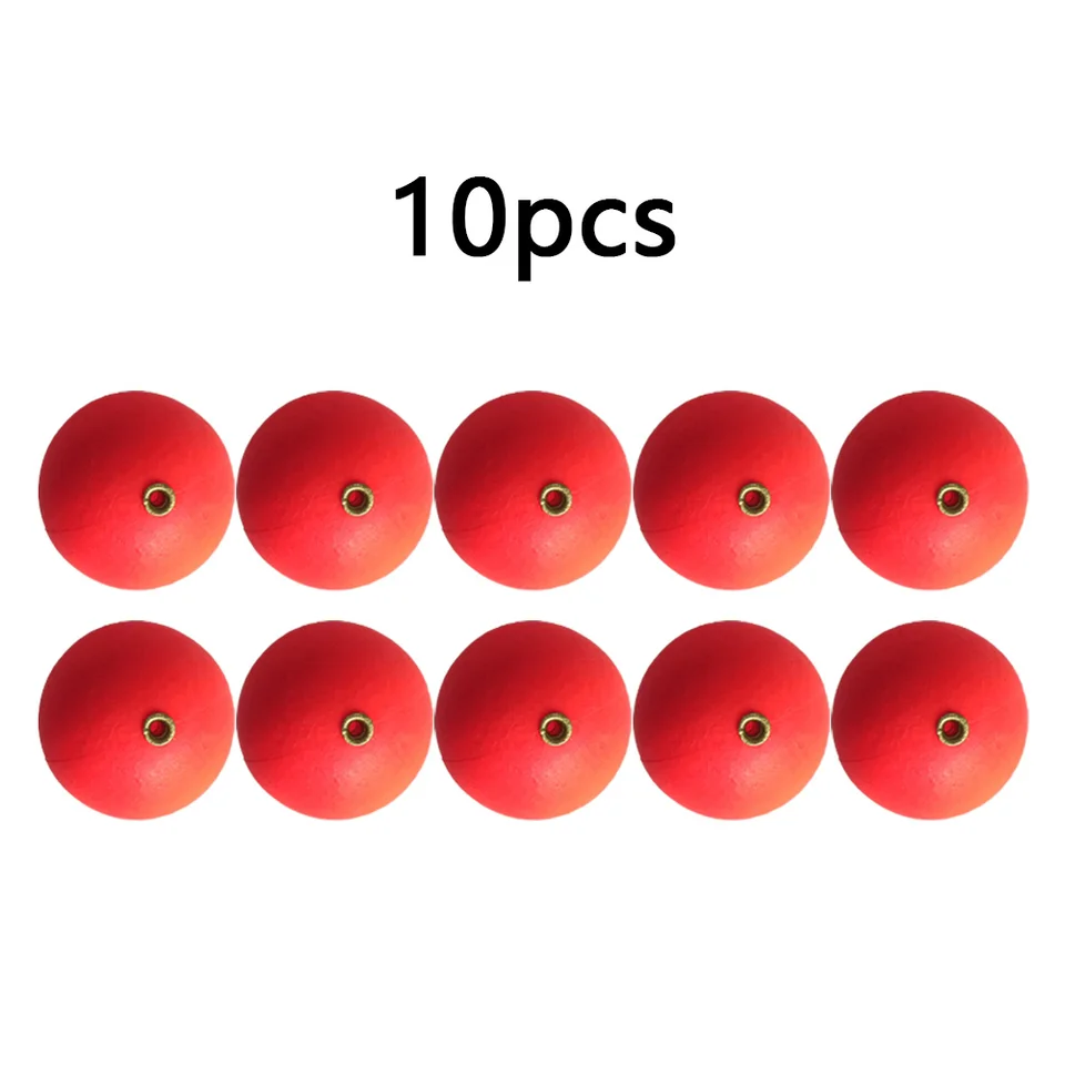 10ks 15 mm rybárske okrúhle plaváky bobber guľôčkových korálikov penové štrajkové indikátory