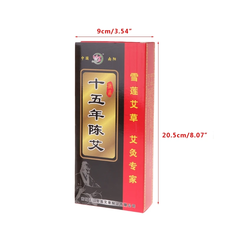 10ks 15 rokov starnutie Moxa Roll Stick Moxibustion Akupunktúrna masážna terapia
