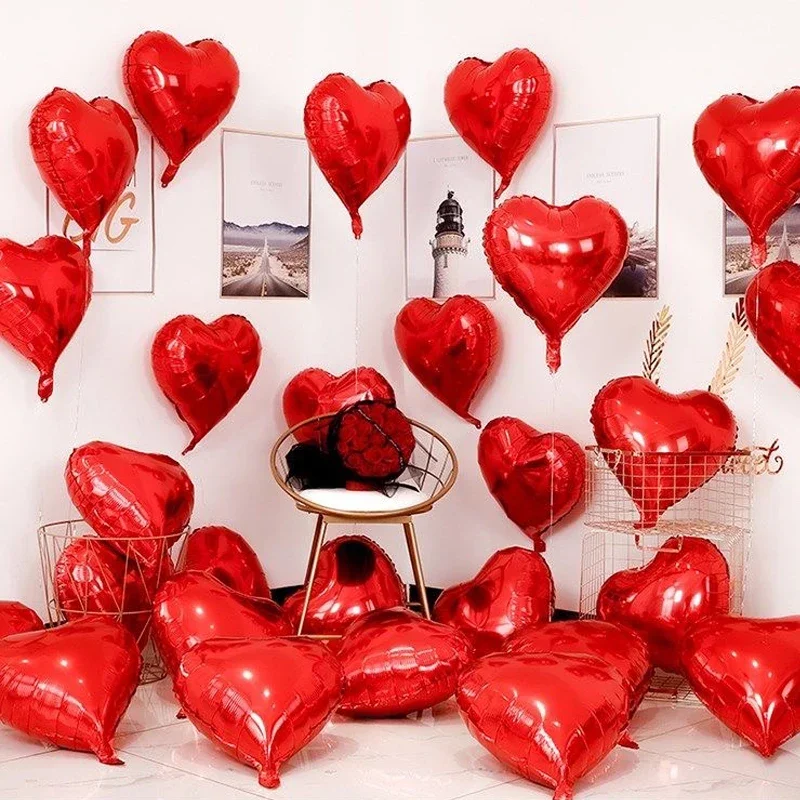 10ks 18 palcov svadobná dekorácia Láska Balóny Valentín Pár Romantický návrh Vianočné narodeniny DIY Ozdob