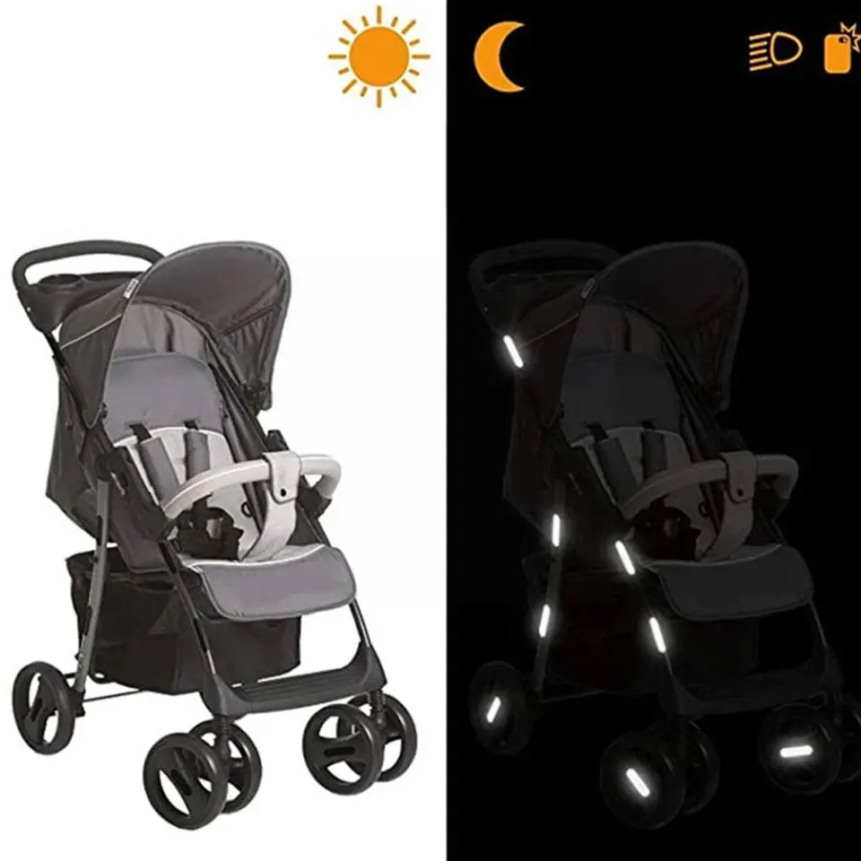 10ks/1set Motocyklové exteriérové ​​doplnky Neviditeľné reflexné nálepky páskové bicykle Fluorescenčný nálepka Výstražná nočná reflektor