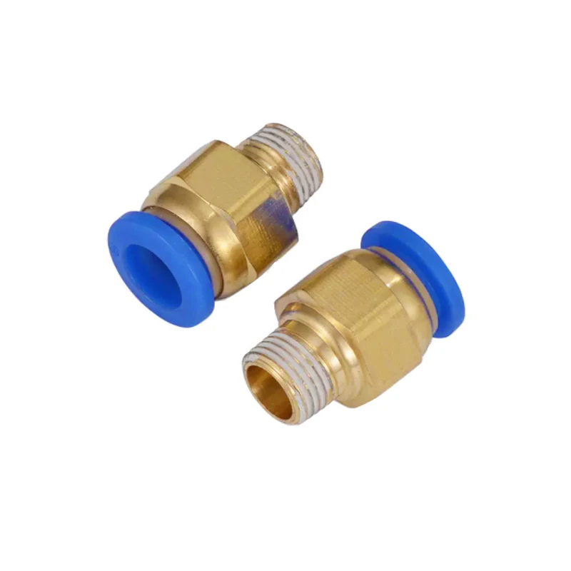 10ks 20ks BSPT PC4-M5 PC6-01 PC8-02 PC10-04 Air Connectors Mužské hadica rýchle uvoľňovanie