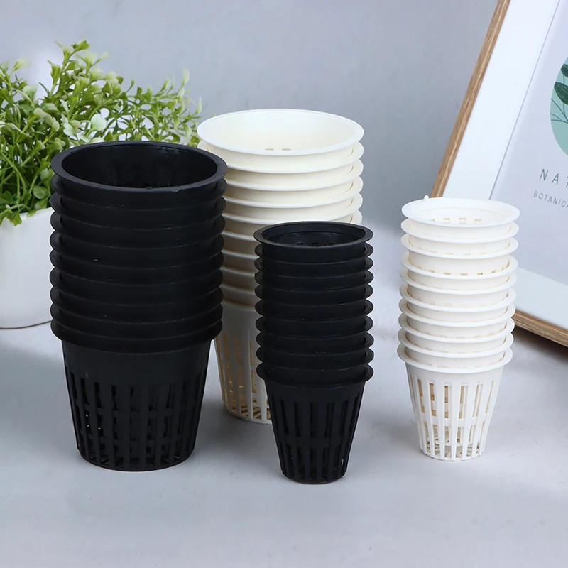 10ks 2inch3 palcový hydroponický košík pestovanie čistej materskej kvetináčov šálka plastového držiaka Záhradná rastlinná zelenina Soilless Grow Net hrniec
