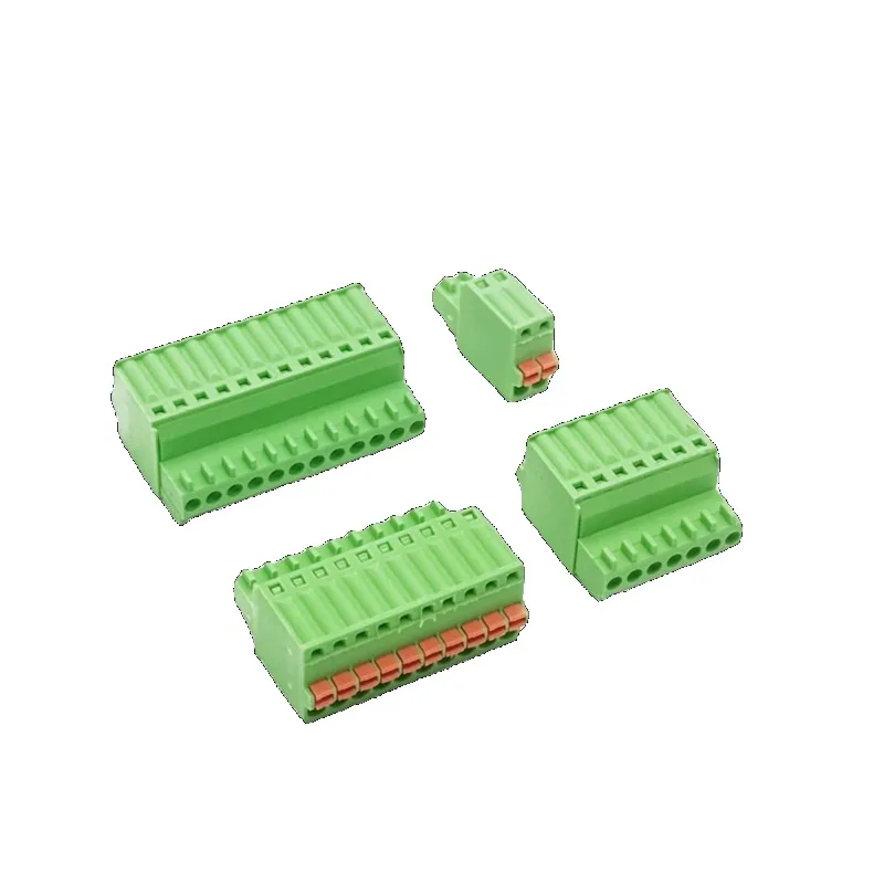 10ks 2p-24p pružinové zapojenie zástrčky 15edgkd2.5mm malá objímka s objímkou ​​rýchleho terminálu 2edgkd2.54mm