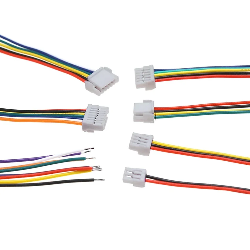 10ks 2p/3p/4p/5p/6 pin JST GH séria 1,25 konektor s drôtom 150 mm 1007 28 AWG GH1.25 1,25 mm 15 cm