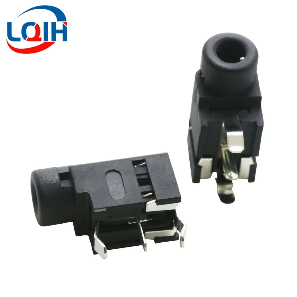 10ks 3,5 mm ženský zvukový konektor 3 PIN DIP slúchadiel Jack Socket PJ-314A Audio rozhranie Audio Jack