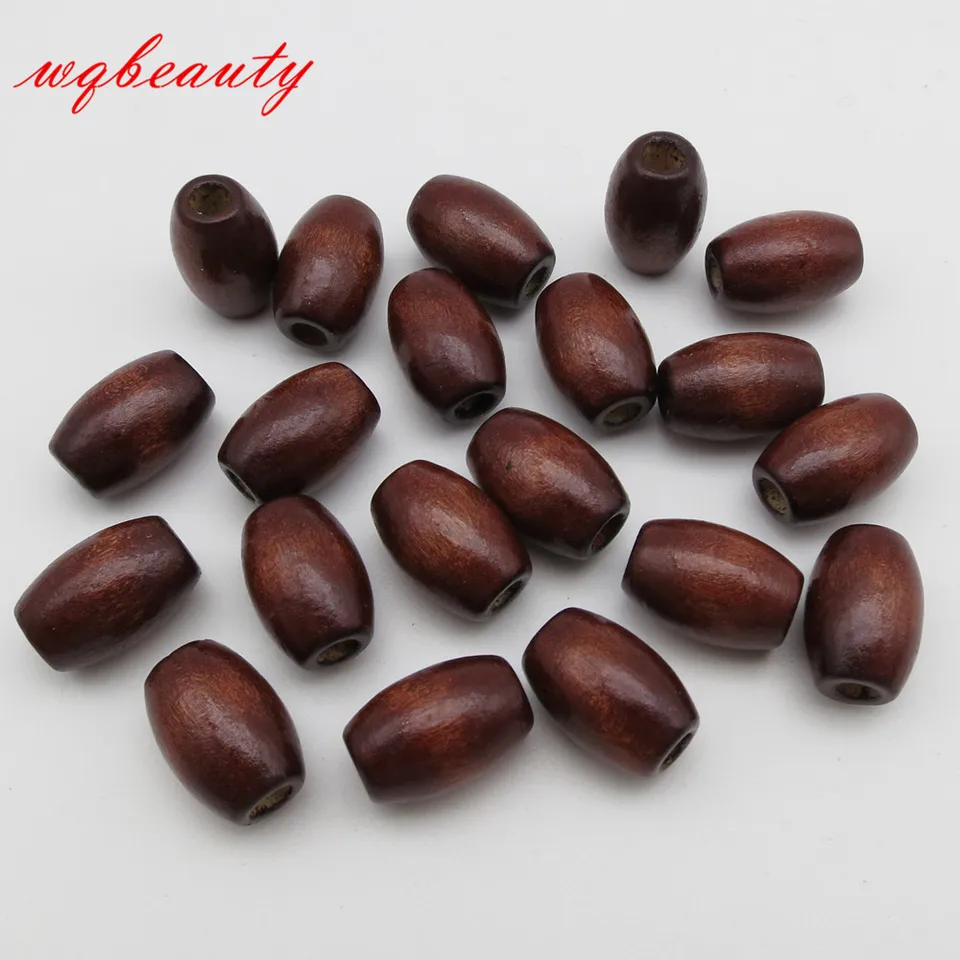 10ks-30ks Drevené hnedé vlasy Braid Dread Dreadlock Prsing Rings RUBY pre pletenie doplnkov na predĺženie vlasov približne 5 mm otvor