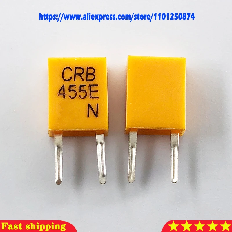 10ks 455e Pasívny kryštálový oscilátor 455 kHz Pasívny kryštalický rezonátor 455 kHz Dip 455K keramický filter