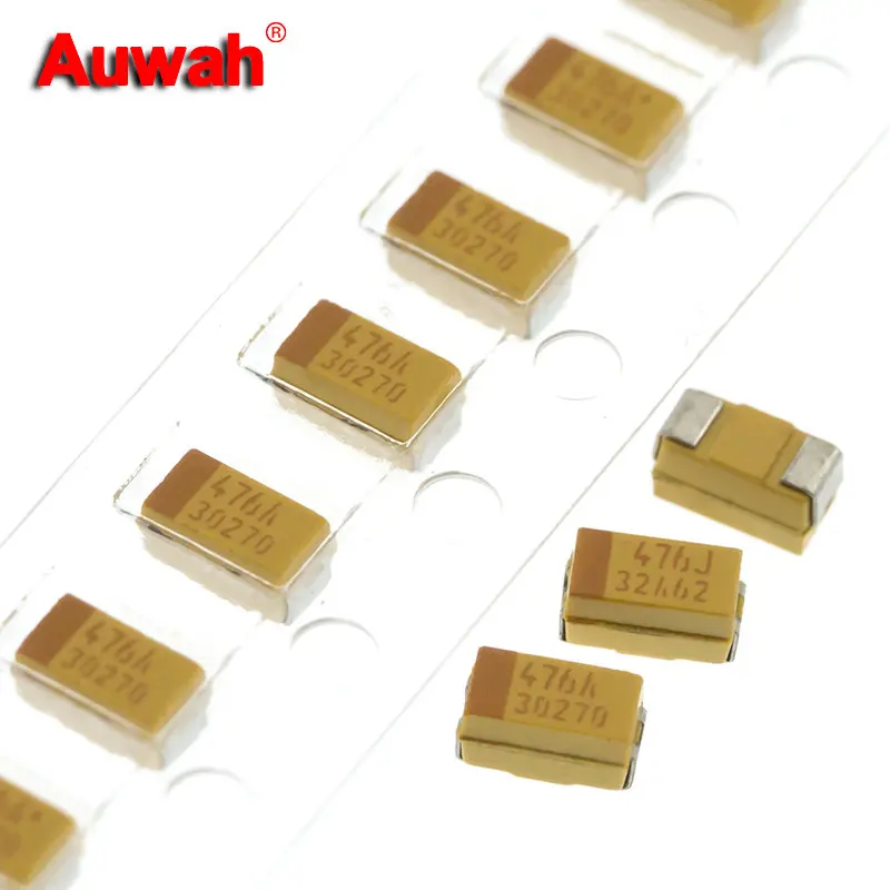 10ks 47uf 6.3V 10V 1206 Typ SMD Tantalum kondenzátor Taja476m006rnj tlja476m010R0600 476J 476A Nový originálny