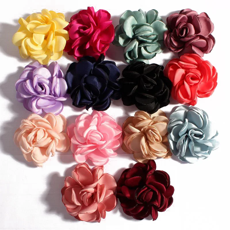 10ks 5,5 cm Burned Edge Boutique Boutique Flatback Artificial Soft Soft Grilované hodvábne kvetiny Svadobné večere Domov kvetinový veniec