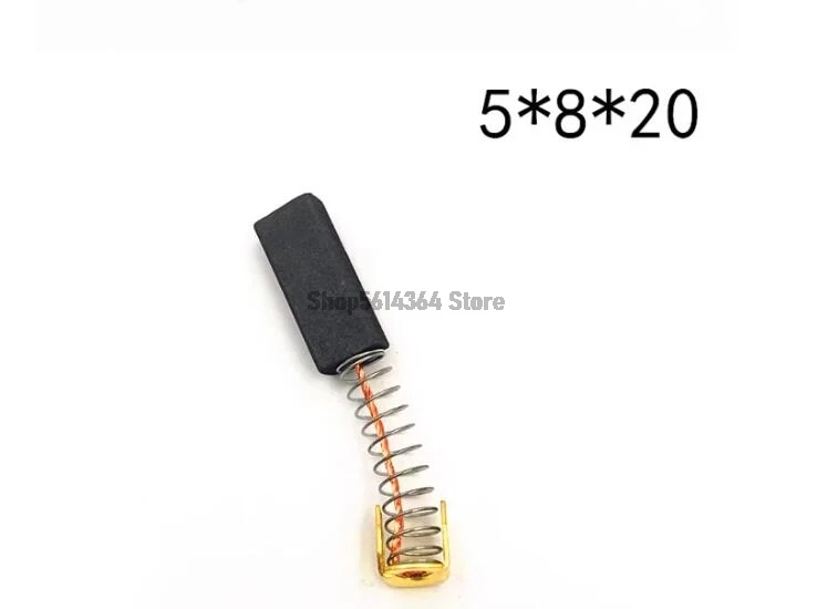 10ks 5*8*20 mm uhlíkový kefka pre vŕtací motor - vysokokvalitné uhlíkové kefy pre elektrické náradie