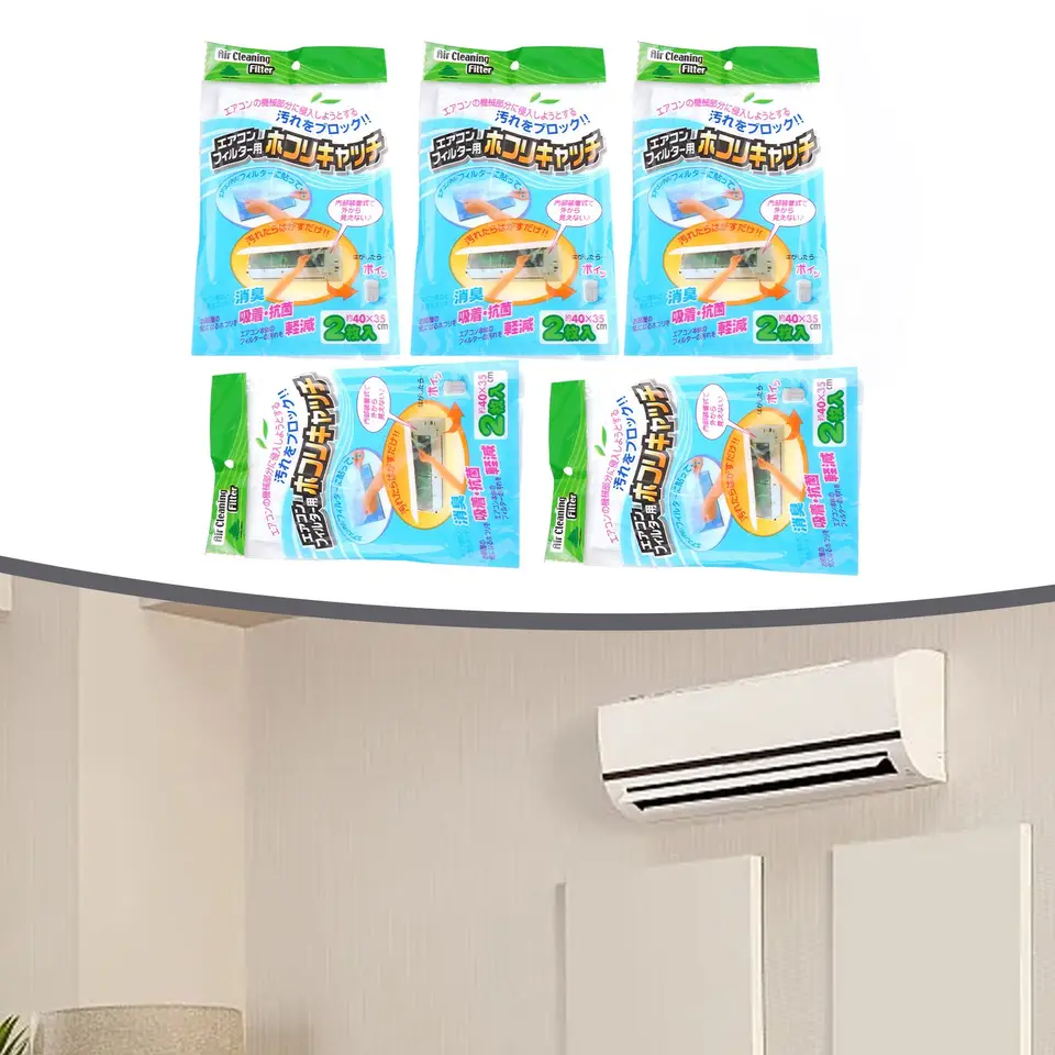 10ks/5 vrecká anti-Dust Air Contation Outlet Filter Filter sieťový čistiaci prostriedok na čistenie čistiaceho prostriedku pre domácnosť