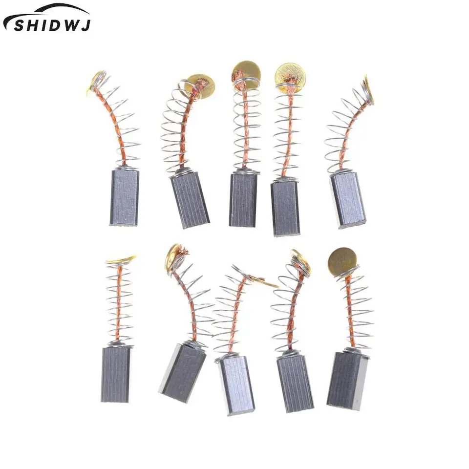 10ks 5x5 x8mm Mini vŕtačka Elektrotechnický výmena uhlíkových kefiek náhradné diely pre elektrické motory rotačné nástroje Dremel