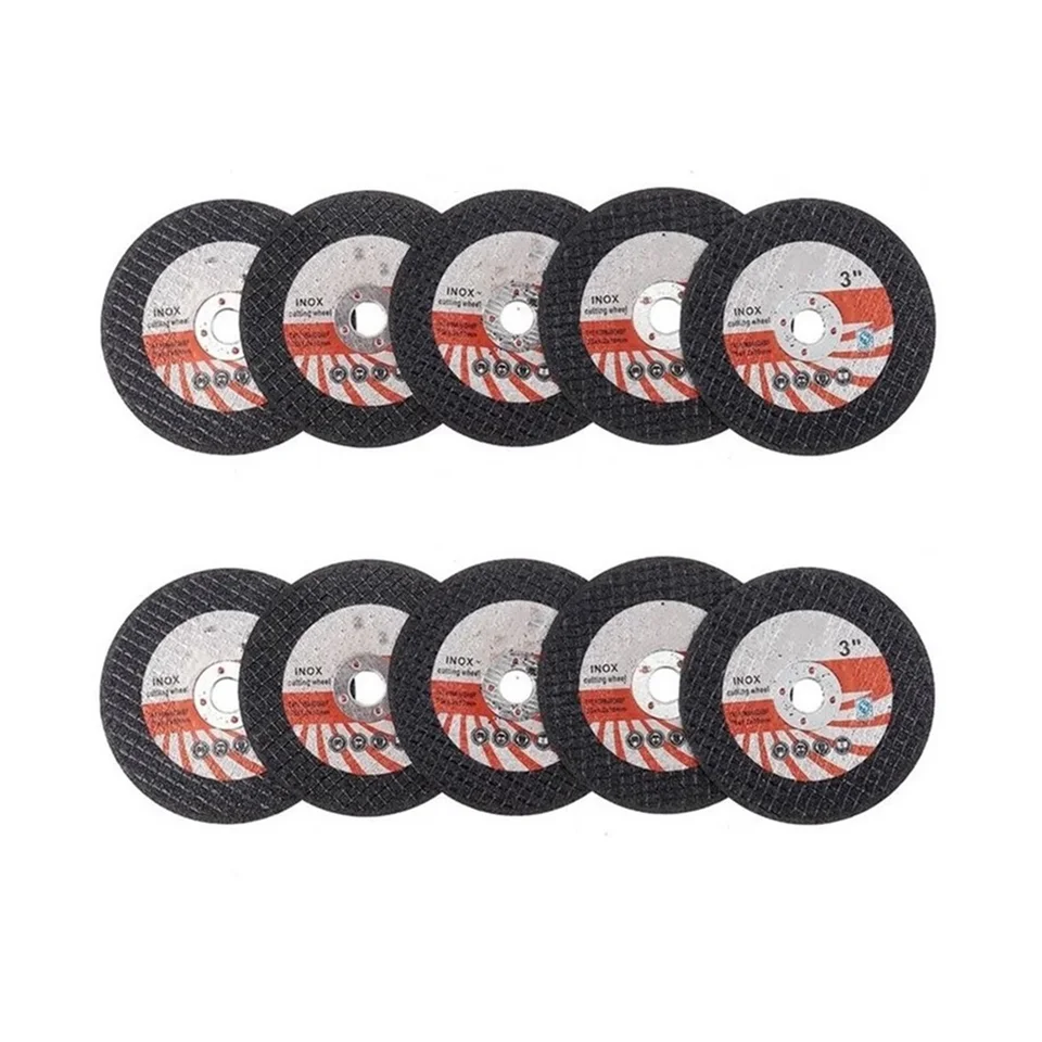 10ks 75 mm mini rezanie diskov Kruhové živice brúsenie kolesa pre 10 mm uhlového uhla mlynčeka drevené drevené dlaždice narezanie Disk