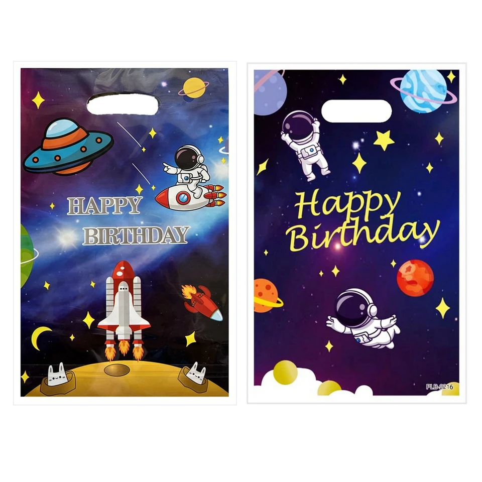10ks Astronaut Party Darčekové tašky vesmírne rakety Candy tašky detské večierky Loot tašky chlapec dievča Detské narodeninové oslavy laskavosti