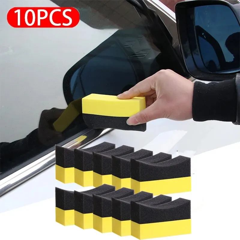 10ks Automatické čistenie kefy na čistenie kefy pre pneumatiky s pneumatikou na umývanie vodnej sania s hubou voskového vosku na leštenie pneumatík Nástroje