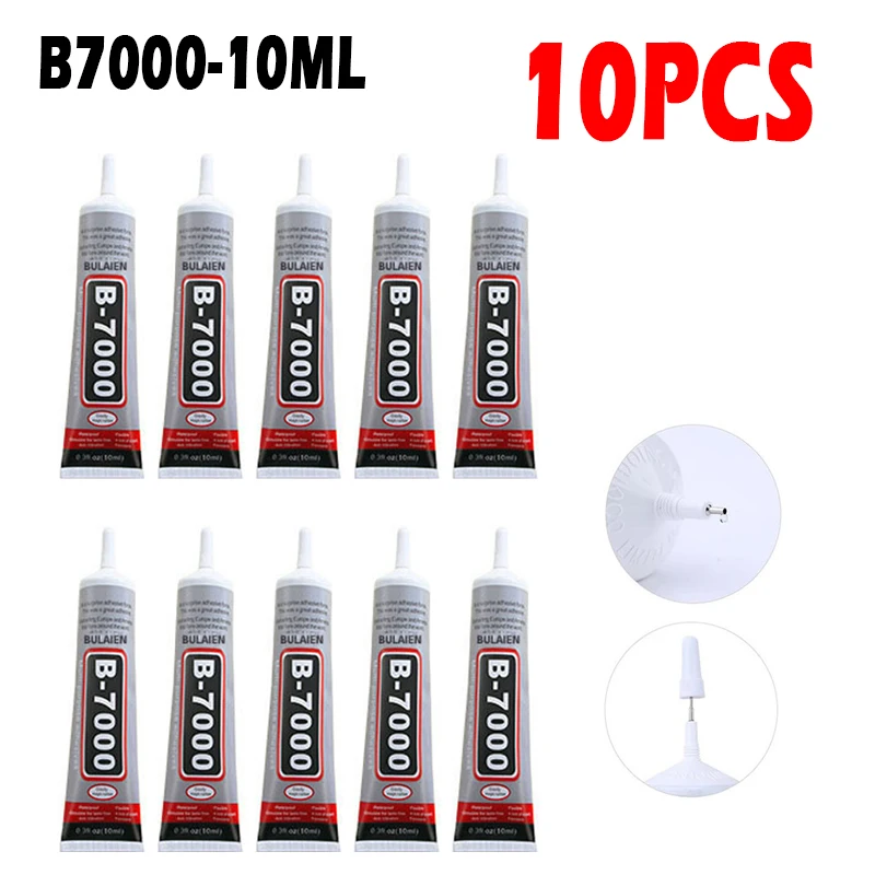 10ks b-7000 lepidla 10 ml viacúčelové super najlepšie studené lepidlo b7000 adhézne epoxidová živice DIY remeslá sklenená dotyková obrazovka mobilný telefón