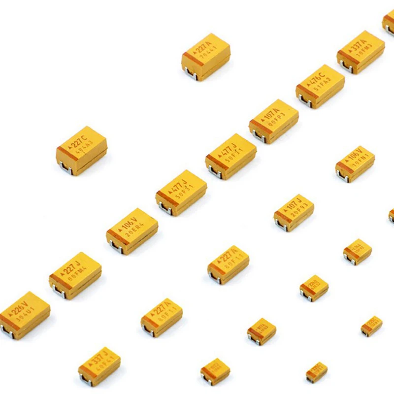 10ks b SMD Case Tantalum kondenzátor 6.3V 10V 16V 25V 35V 50V 476J 107J 227J 476A 107A 475C 106C 226C 336C 476C 107C 475E 106E 22