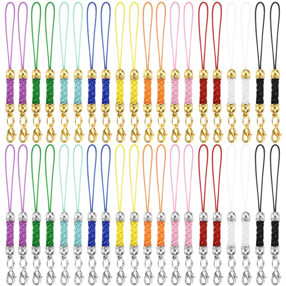 10ks/balenie kľúča lano s homárskym spisovým prsteňom Lanyard Lariat Srap Cord pre DIY Keyring
