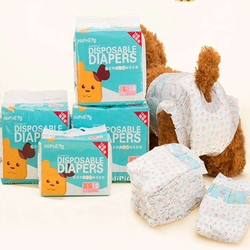 10ks/balenie super absorpčné fyziologické nohavice psie plienky pre psov psov domáce zvieratá psa na jedno použitie psov nepriestrelných plienok šteniatko