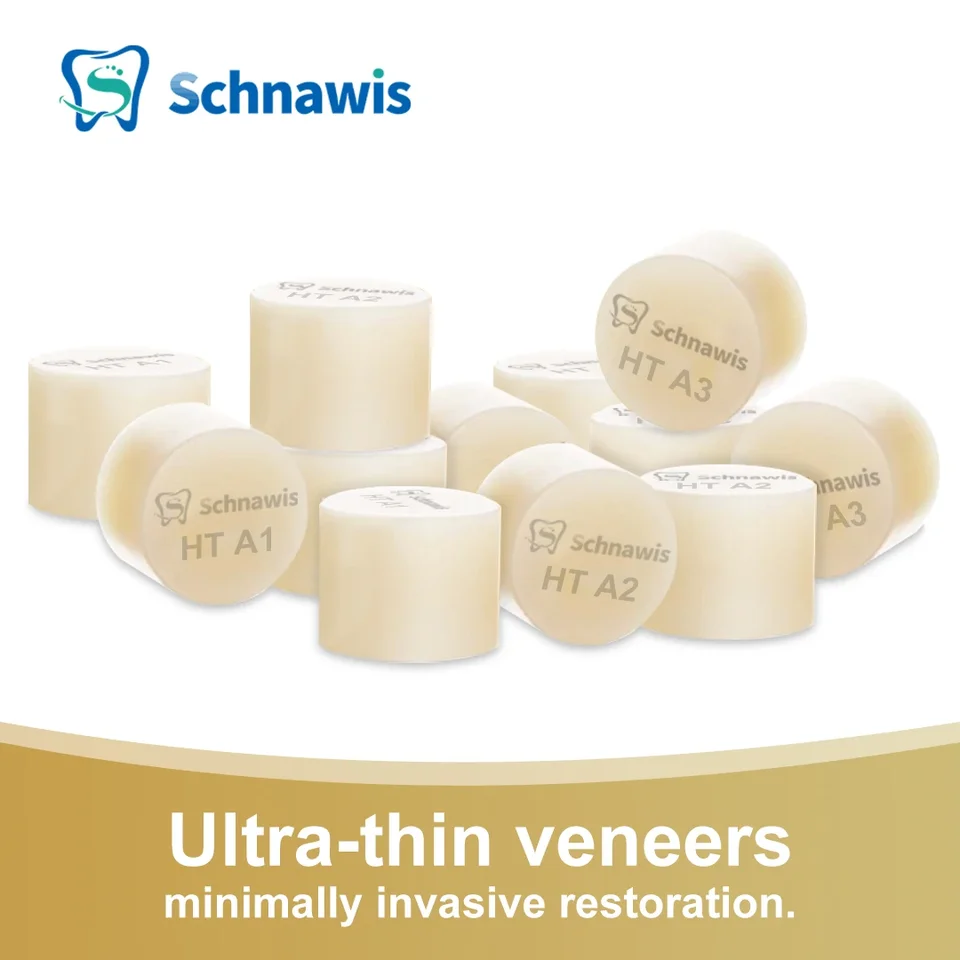 10ks/ box LT HT zubné laboratórium emax lítium Disilikát Press Ingots Lithium Ceramic Glass Block Ultra tenký odlievací blok dyhy