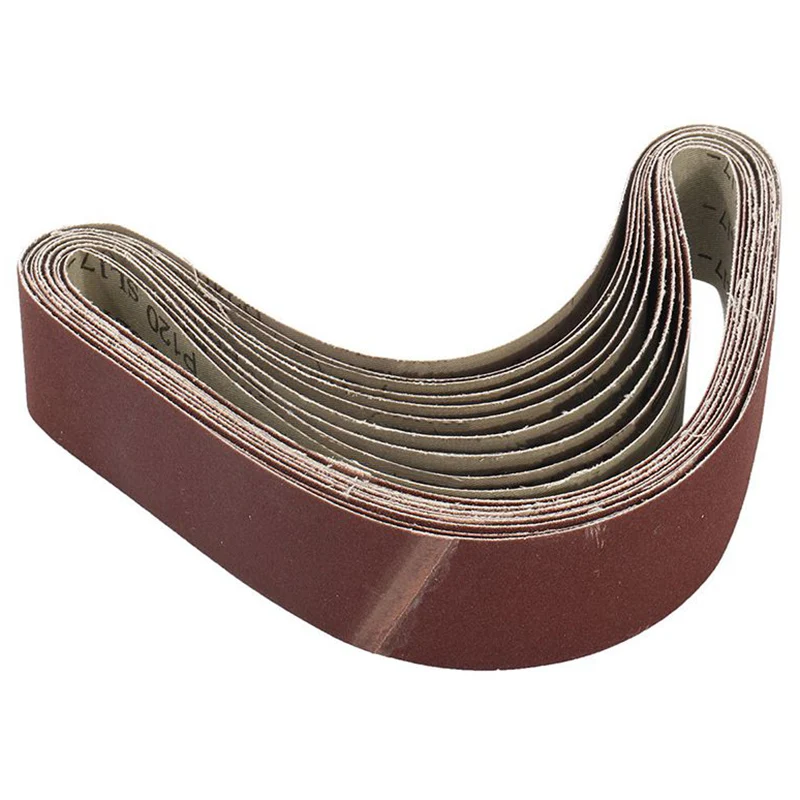10ks brúsky pásové pásy na brúsenie leštenia zmiešaného 60/110/150/220/ 240 GRIT 50 x 686 mm