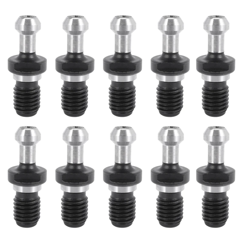 10ks BT30 x 45 stupňov M12 Pull Stud Fixný gombík CNC frézovací stroj CNC Stud Fixing