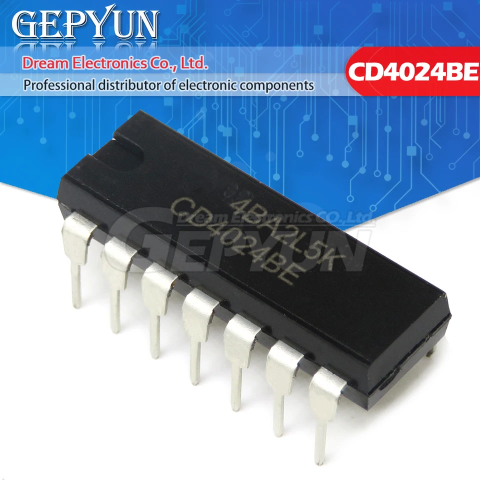 10ks CD4024be DIP14 CD4024 DIP 4024BE DIP-14 NOVINKA A IC