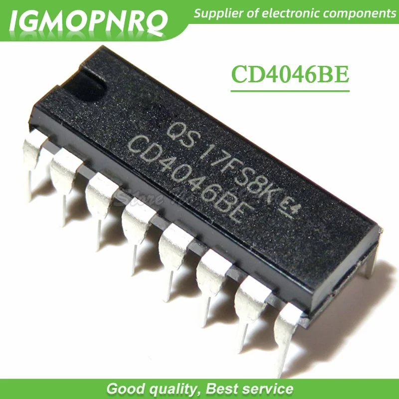 10ks CD4046be DIP16 CD4046 DIP 4046BE DIP-16 IGMOPNRQ