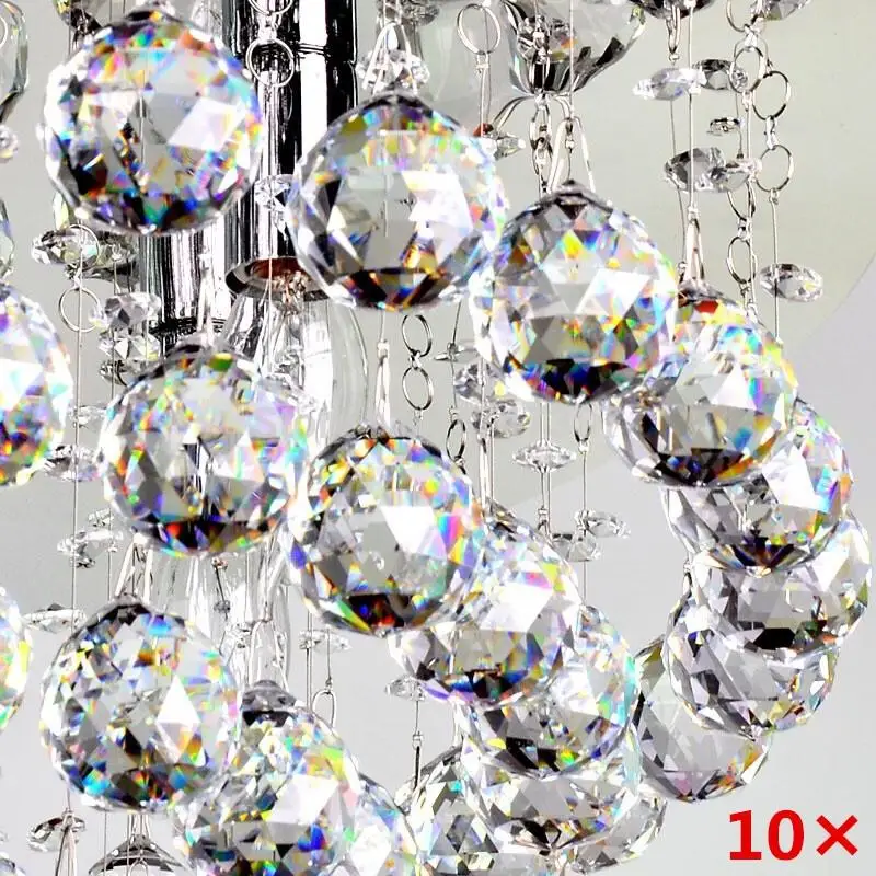 10ks Clear 20 mm krištáľový luster visiaci závesný prívesok Crystal Gall Glass Prism Drand Pendant