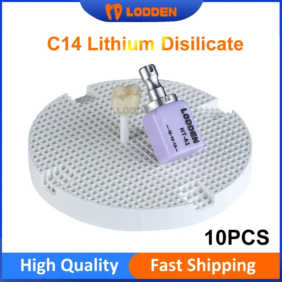 10ks Dental C14 lítium Disilikát LT/HT sklenené keramické bloky pre CAD CAM SIRONA CEREC MHLETLING SYSTÉM