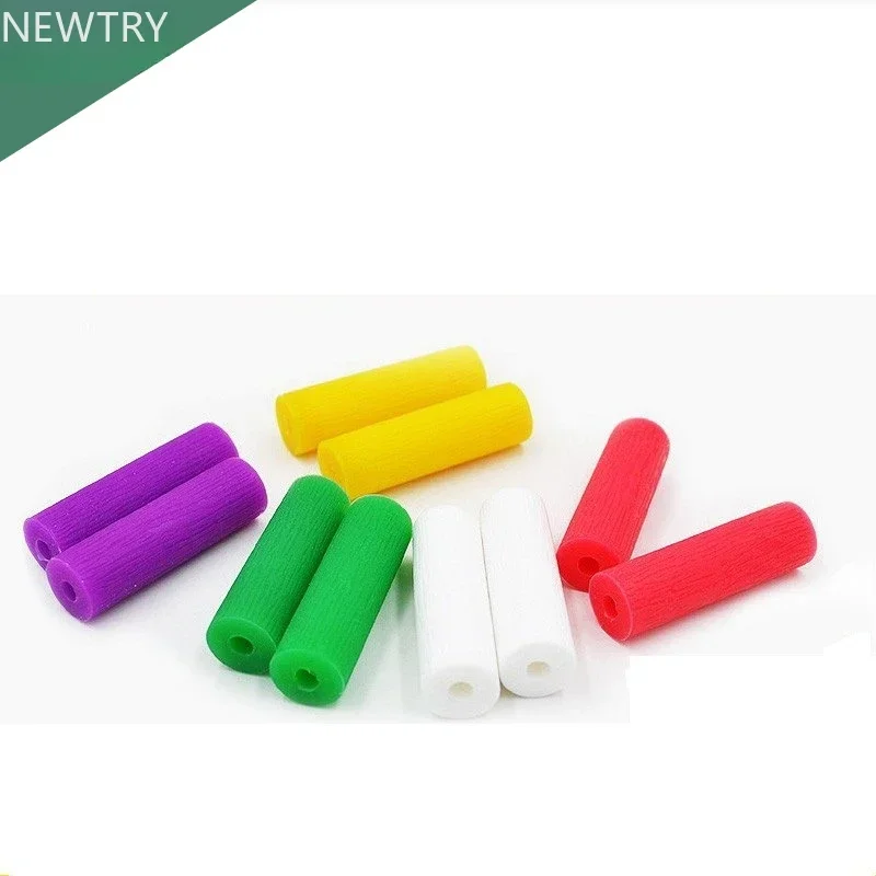 10ks Dental Stick Ortodontic Bite Usiller Chewies Silikónové zuby tyčinky Zarovičné zubné látky (farebná náhodná)