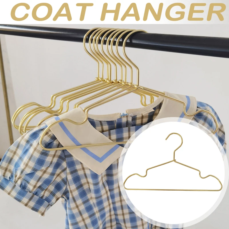 10ks detské oblečenie vešiak s nekĺzajúcimi drážkami Metal Hanger for Girls Boys košele sukne sukne.