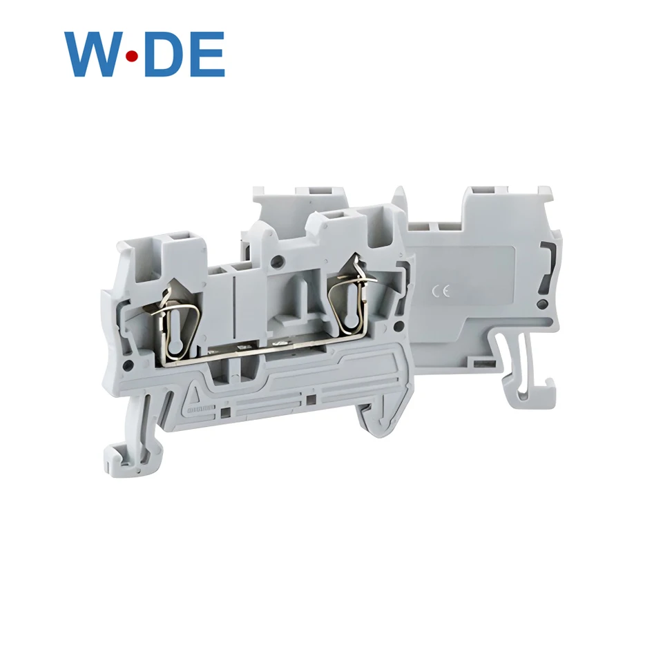 10ks DIN Rail Spring Terminálové bloky ST-1.5 Konektory Elektrické zapojenie Návrat Typ pružiny klietkového pripojenia vodiča vodiča