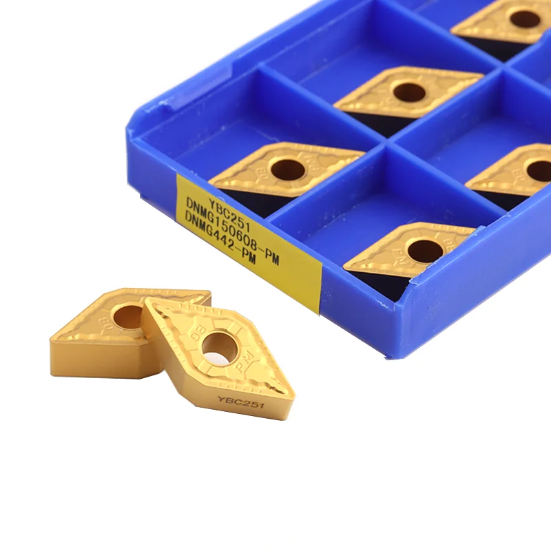 10ks DNMG150404 DNMG150408 DNMG150604 DNMG150608 PM YBC251 YBC252 KARBIDOVÉ VLASTNOSTI CNC