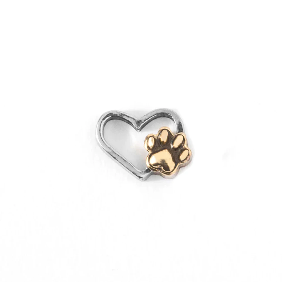10ks Dvojfázové labky plávajúce kúzla pre Living Glass Locket
