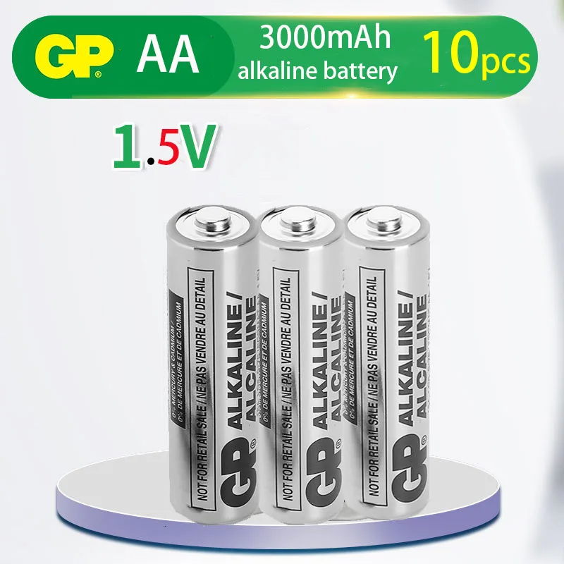 10ks GP Speedmaster Alkalická batéria AA 3000MAH 15A LR6 Vhodné pre hračkársky plynový meter Smart Lock Electronic Lock Heslo Lock Lock