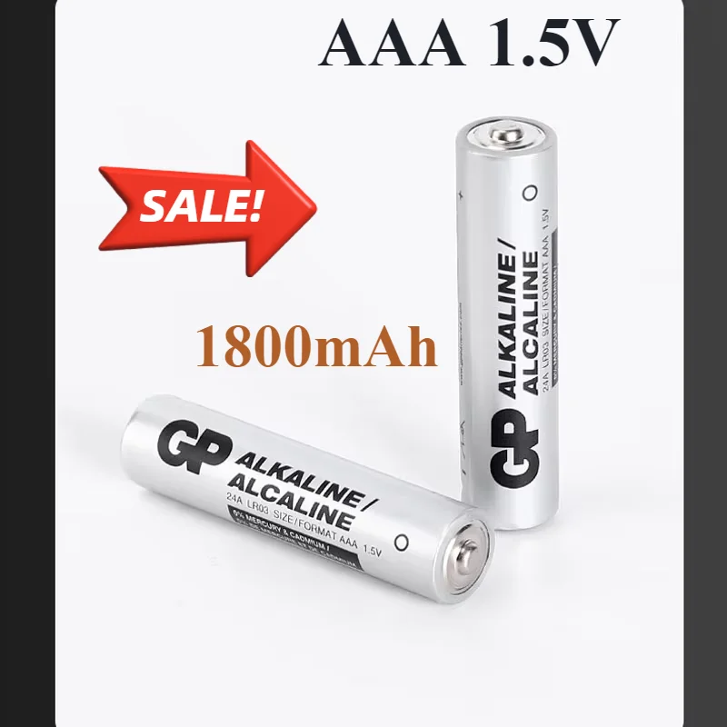 10ks GP Speedmaster LR03 AAA 1800MAH 1,5 V alkalickú suchú batériu, kusy s certifikáciou pre hračky a diaľkové ovládanie