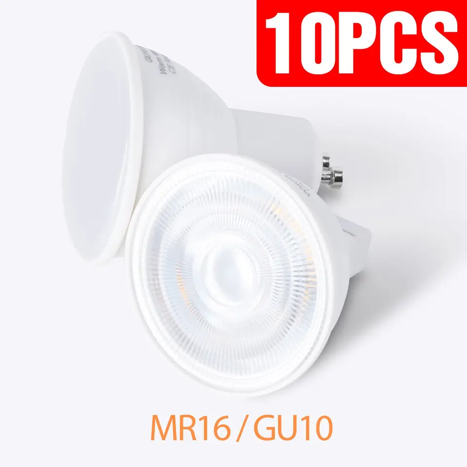 10ks GU10 LED kukuričná žiarovka MR16 Spotlight 220V E27 FOCOS LED žiarovka 5W 7W E14 Ampoule GU 10 LED žiarovka GU5.3