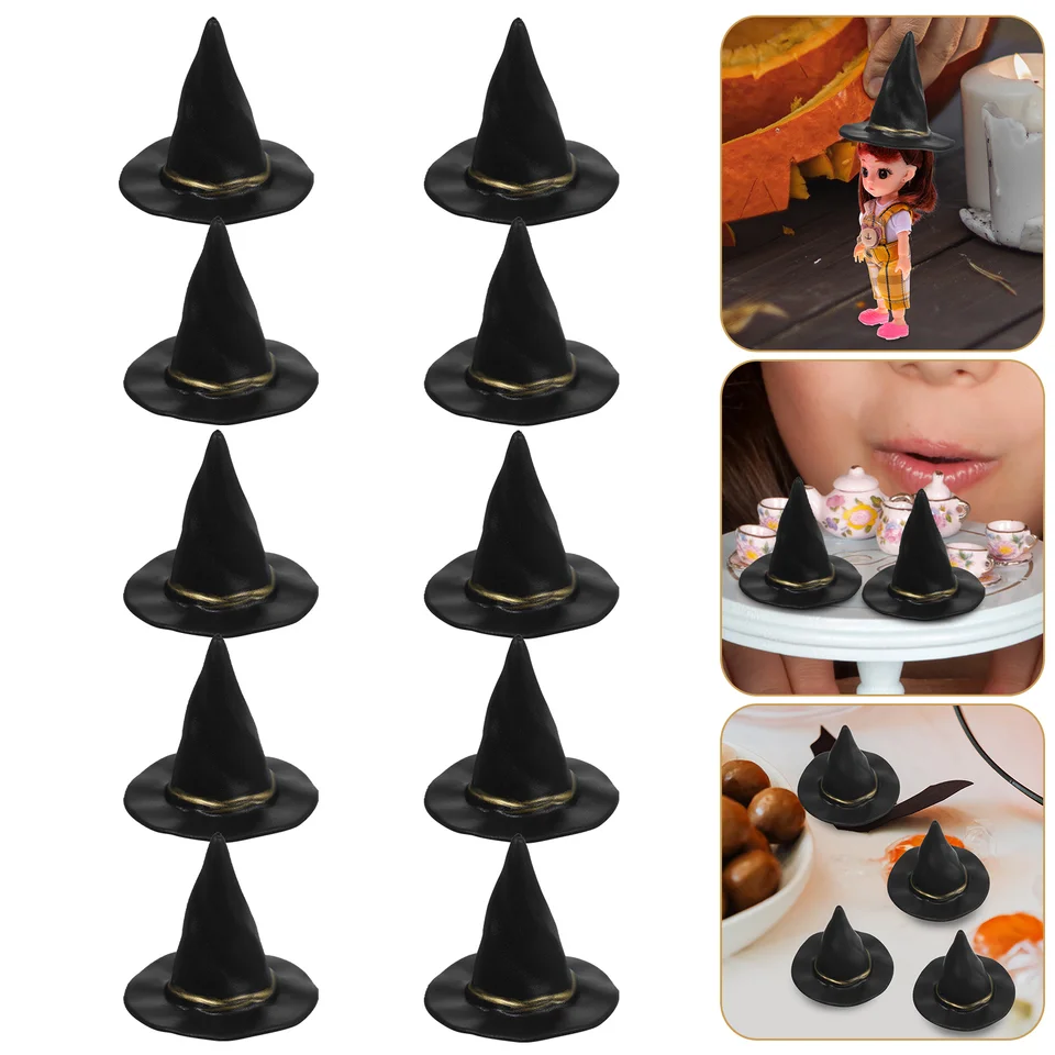 10ks Halloween Mini čarodejnícke klobúky Party klobúky scéna s scénou dekorácie