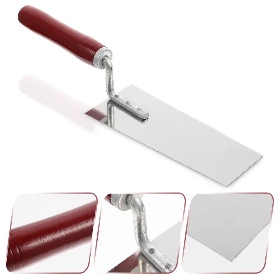 10ks High -Duty z nehrdzavejúcej ocele Putty nôž sádrokartónová sádrová sadra Trowel Finishing Trowel pre cement betónovú drevenú rukoväť
