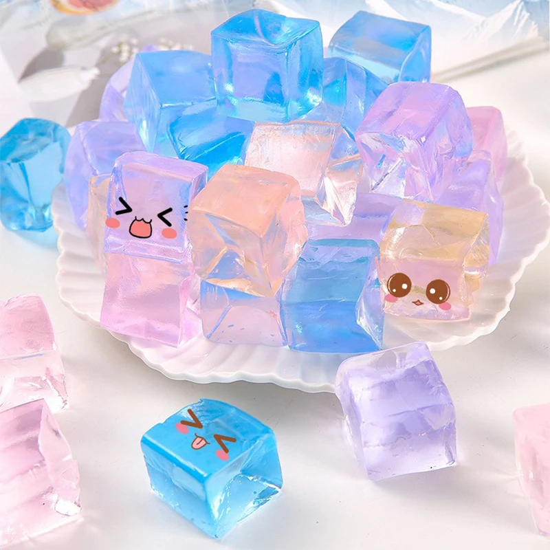 10ks Ice Cube Fidget Fidget Stres Relief Squeeck Hračky Dospelé deti narodeninové oslavy uprednostňujú triedu