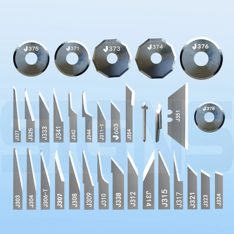 10ks Jwei Jing Wei Tungsten Steel Vibrating Nôž digitálna oscilačná čepeľ J201 J305 J310 J321 J333 J341 J353 J360 J502 J603