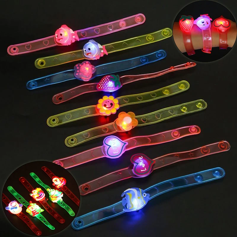 10ks LED LED blikajúce náramkové karikatúra Kreačné hodinky GLOWATION BRACELETI DETSKÉ PRÍSTUPY ZABEZPEČENSTVO BARTÚCNOSTI VIAC