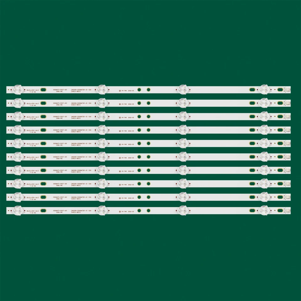 10ks LED podsvietené prúžky pre NES0NS 50F570T2 Akai AKTV505 TI4910DLEDDS C50ANSMT-4K DS50M73-DS07-V01 DSBL-WG 2W2006-DS50M7301-01