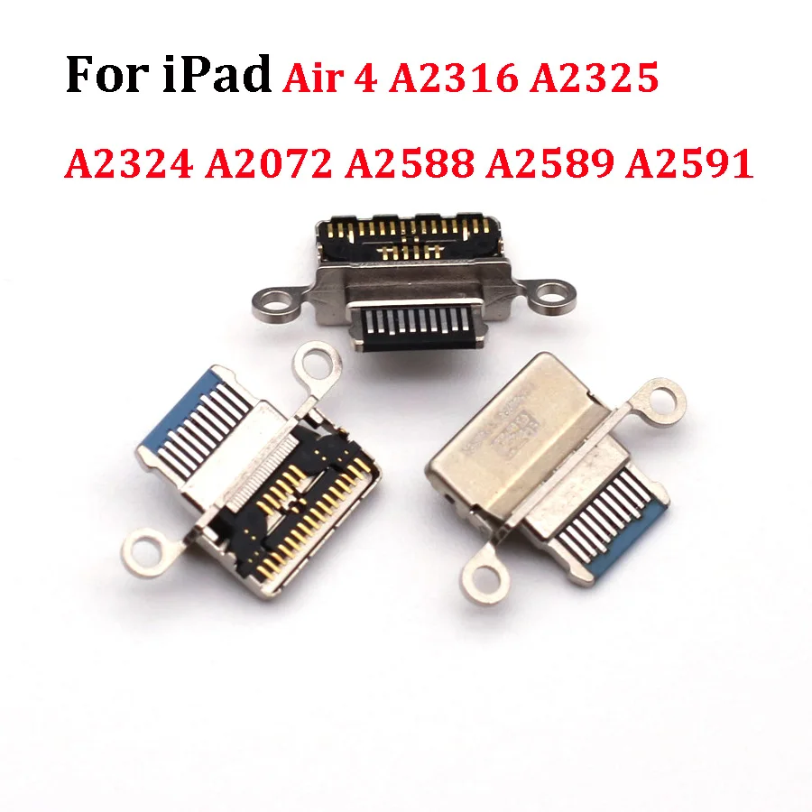 10ks Lightning USB Charger Jack Connector pre iPad Air 4 A2316 A2325 A2324 A2072 A2588 A2589 A2591 10,9 palca