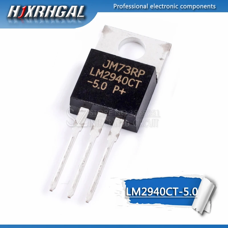10ks LM2940CT-5,0 LM2940CT-5 až 220 až 220 LM2940 LM2940-5V