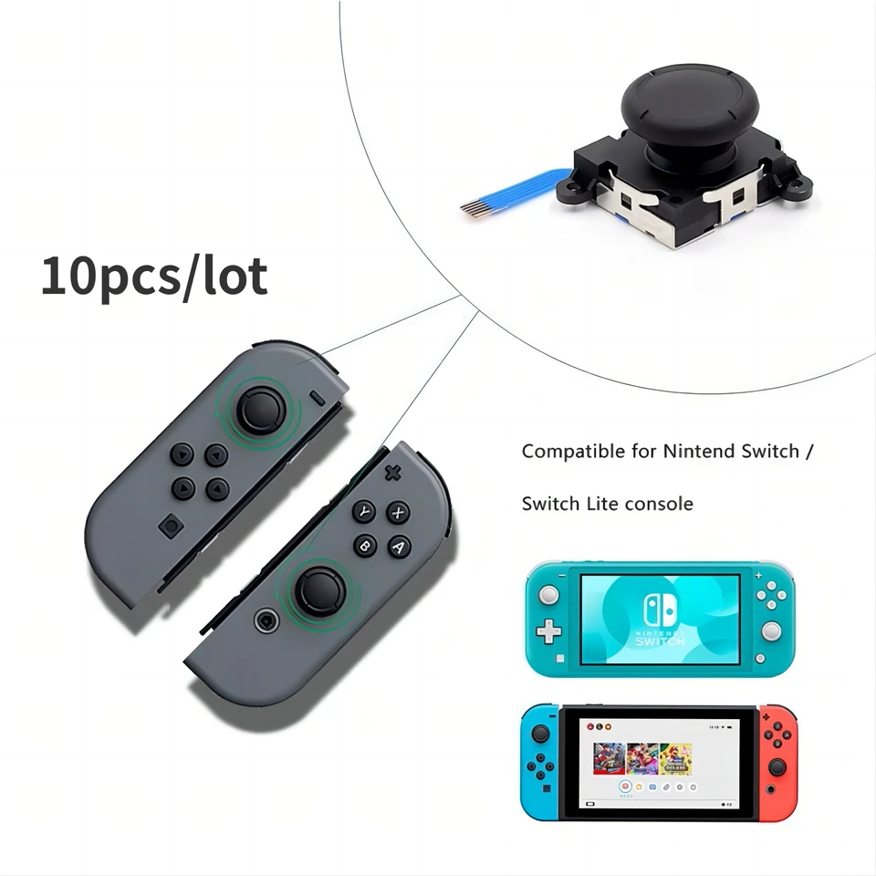 10ks/lot Joycon Sensor 3D Analógový joystick pre prepínač OLED lite