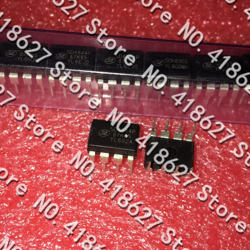 10ks/lot SD4844P67K65 SD4844P 4844P DIP-8 Nízkoenergetický spínací napájací čip Nový na sklade